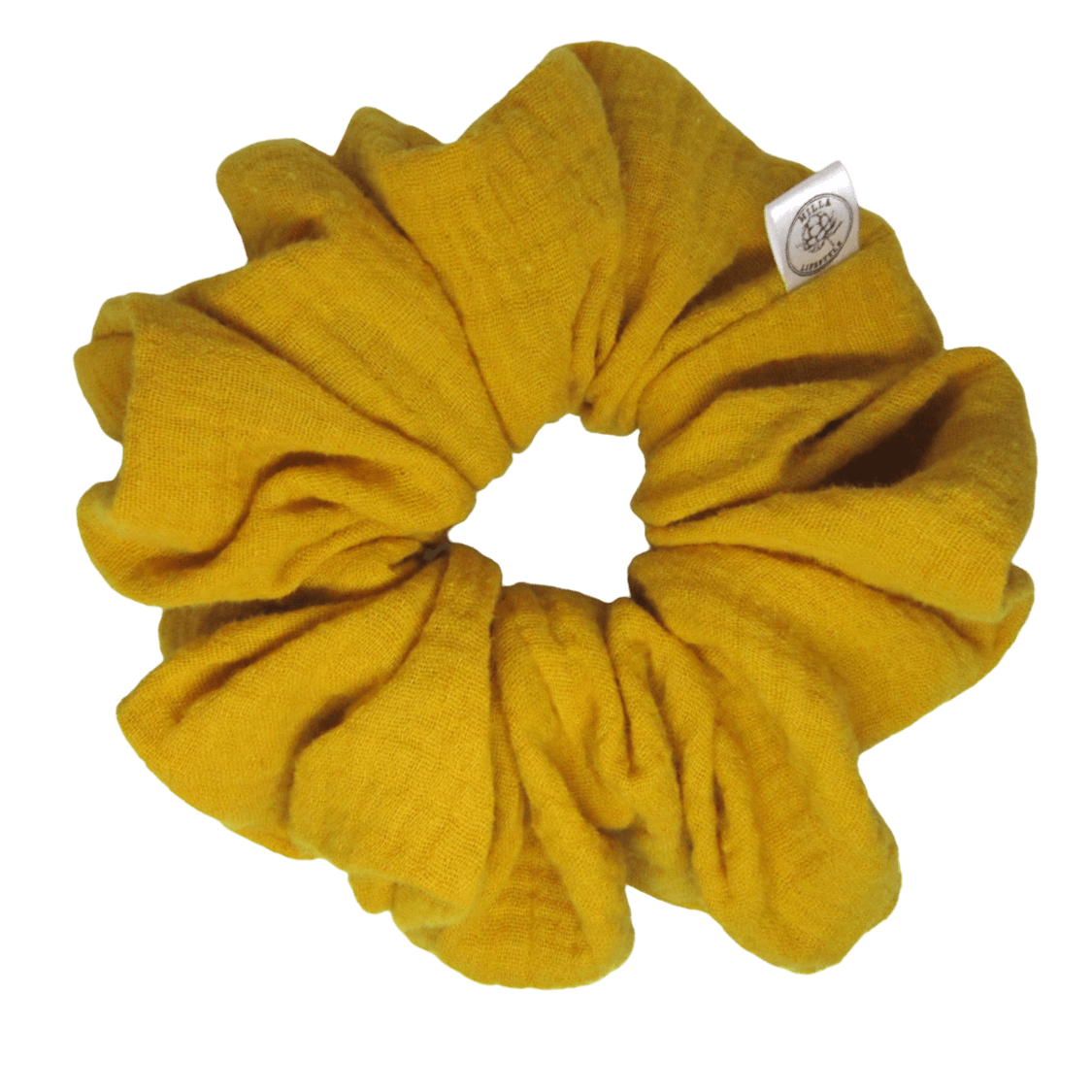Musliini, XXL - Hilla Lifestyle - XXL Keltainen harso scrunchie