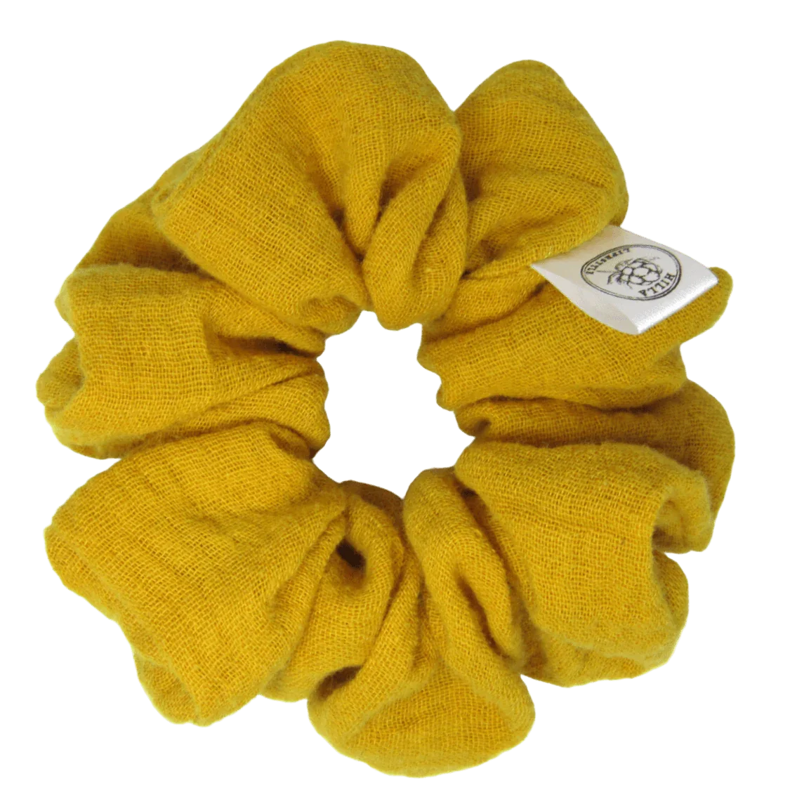 Musliini, Normaali - Hilla Lifestyle - Normaali Keltainen harso scrunchie