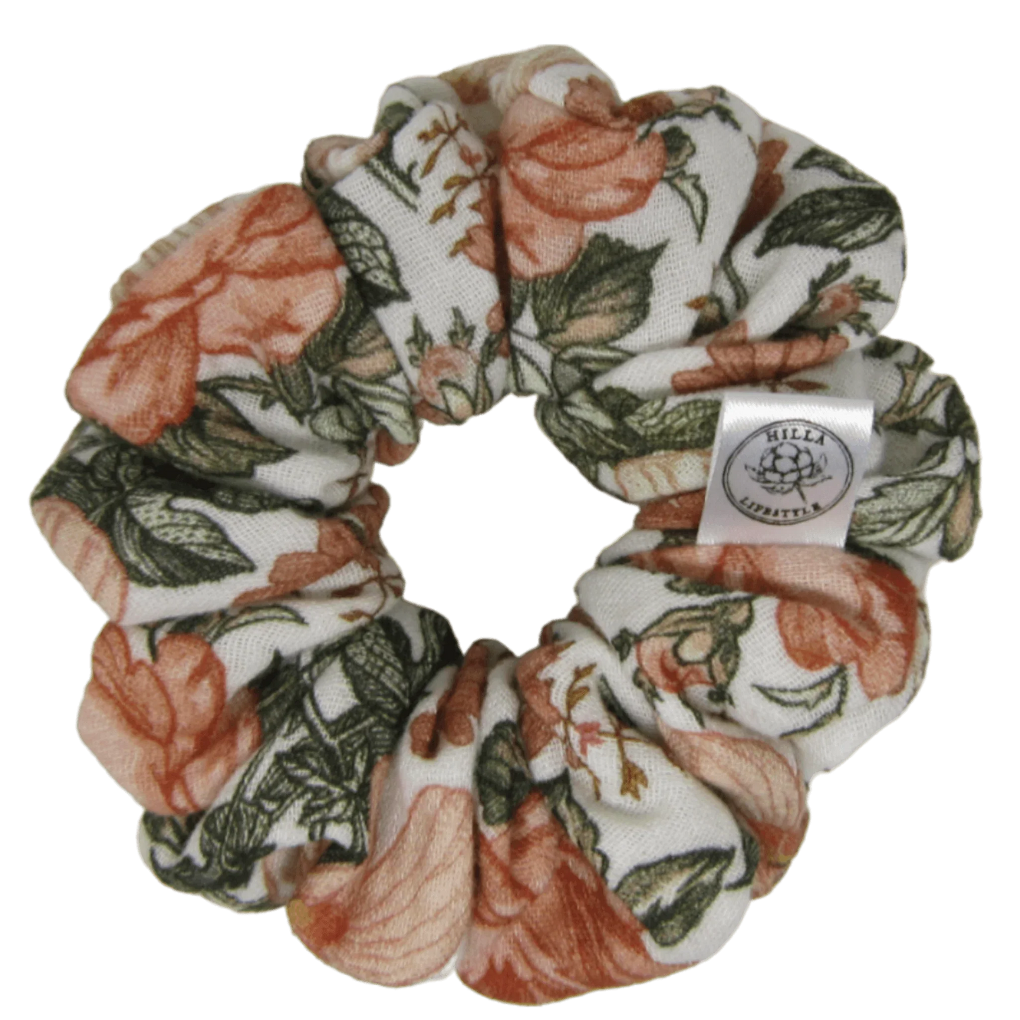 Musliini, Normaali - Hilla Lifestyle - Normaali Kukka harso scrunchie