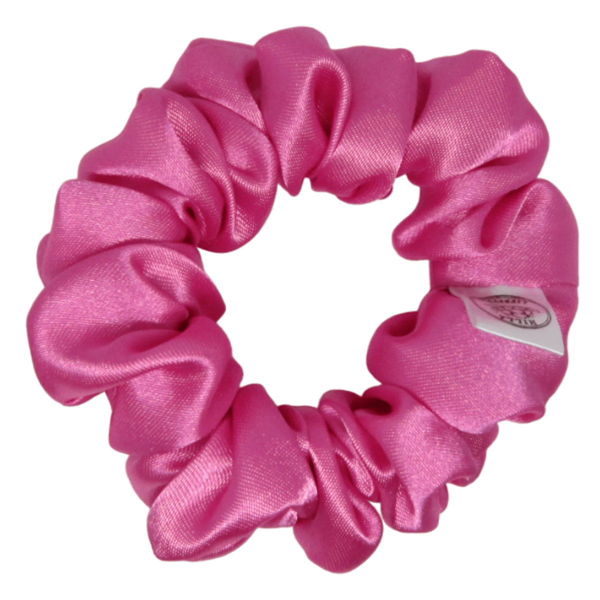 Mini pinkki satiini scrunchie