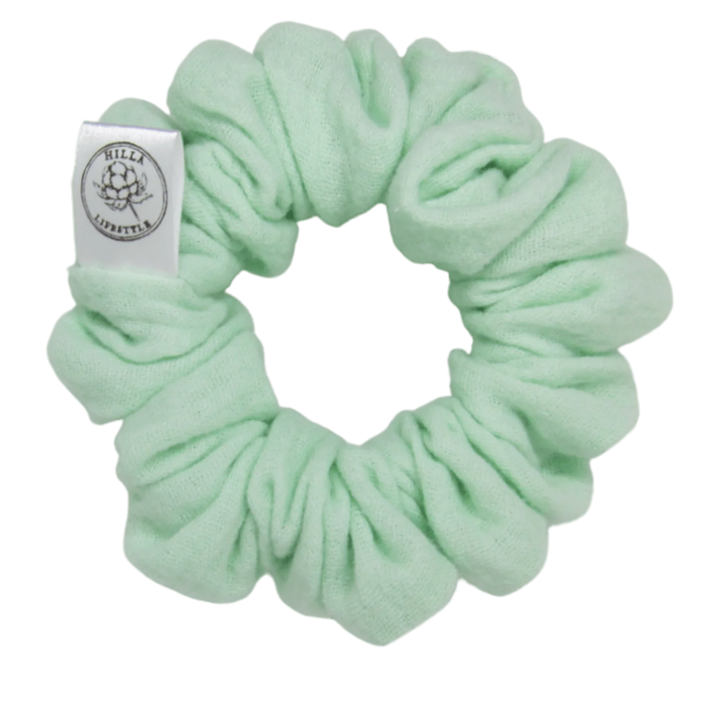 Mini, Musliini - Hilla Lifestyle - Mini Minttu harso scrunchie