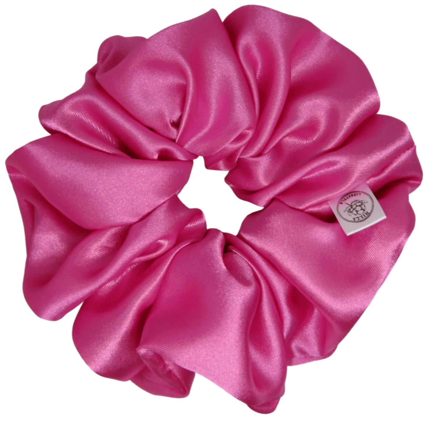 Satiini, XXL - Hilla Lifestyle - XXL Pinkki satiini scrunchie