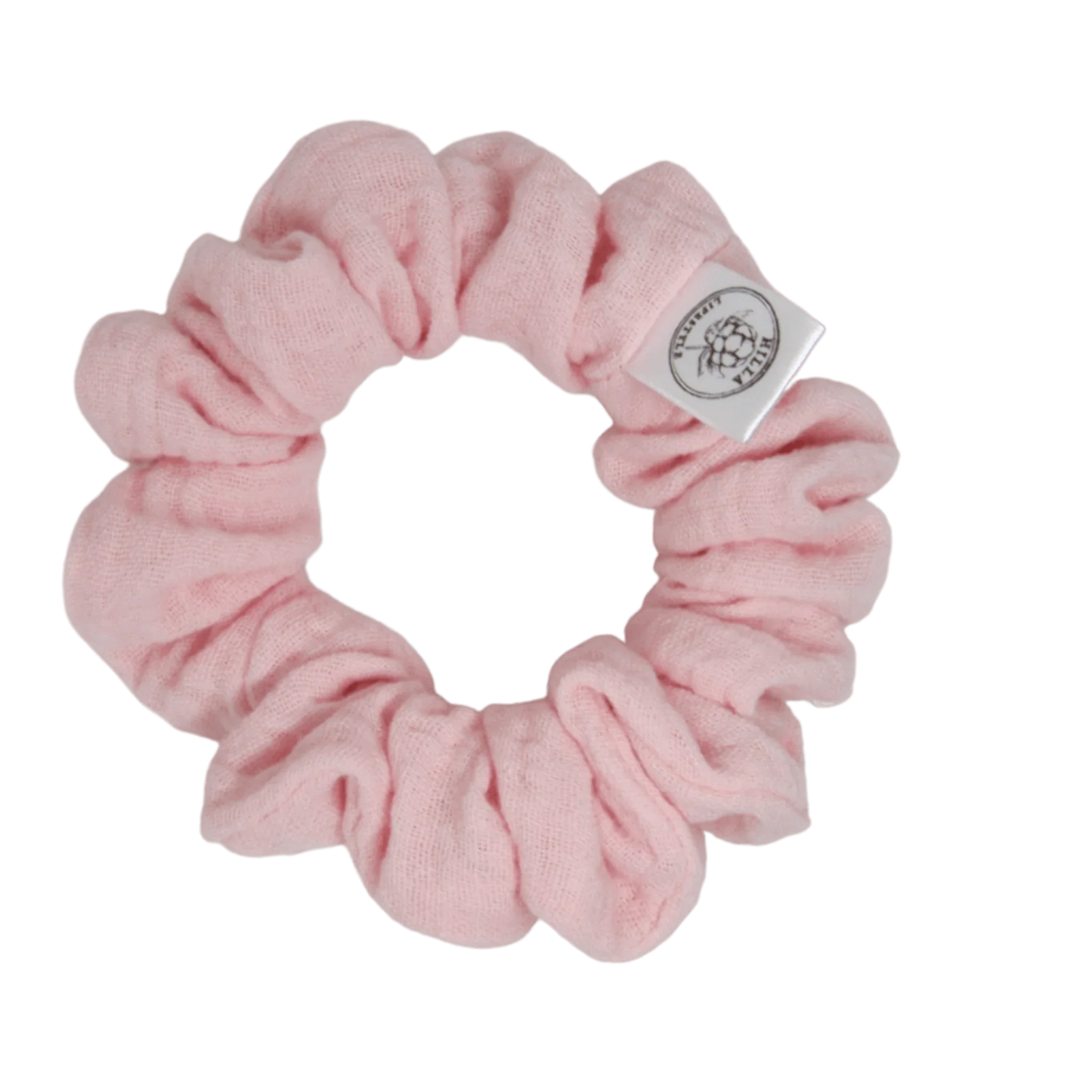 Mini, Musliini - Hilla Lifestyle - Mini Vaaleanpunainen harso scrunchie