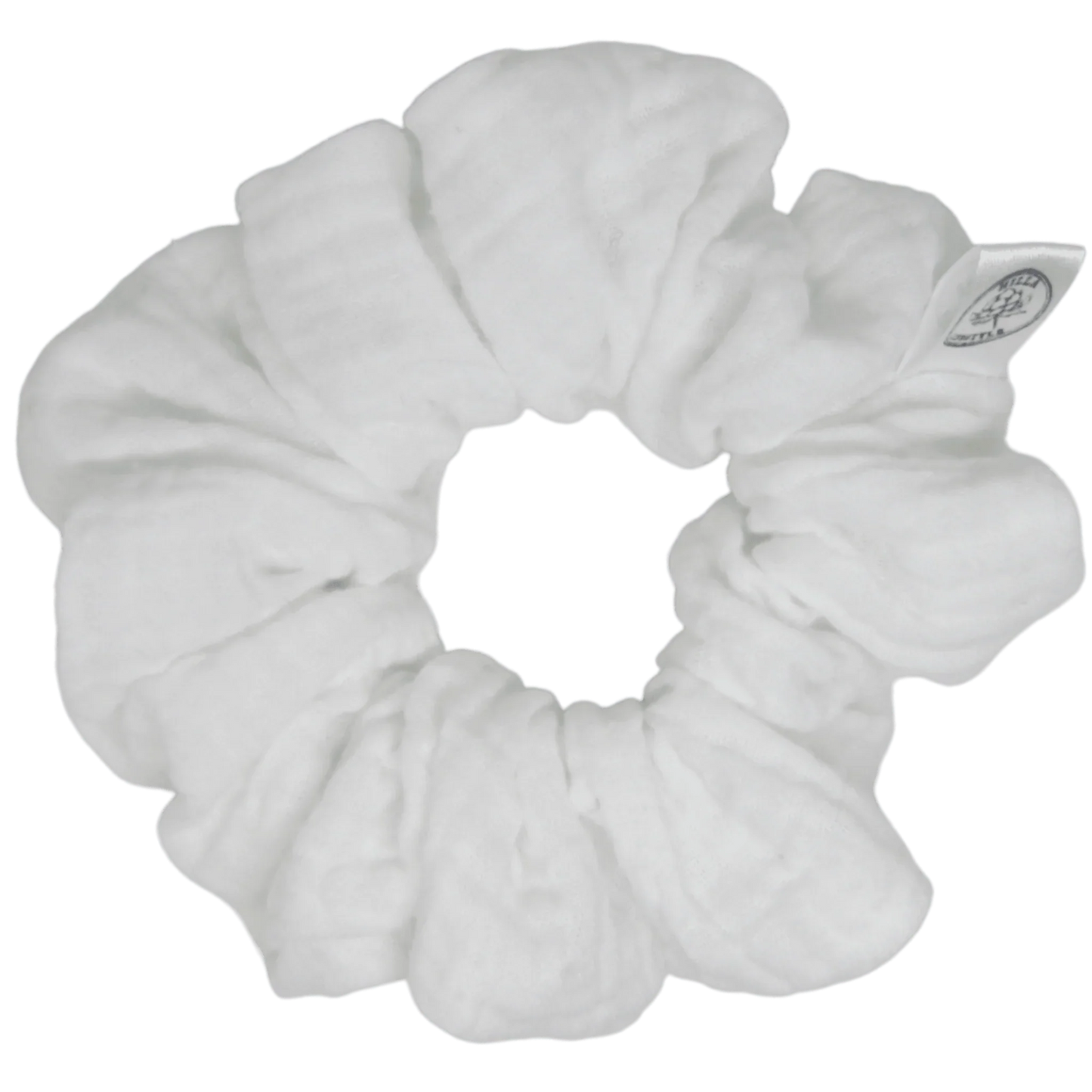 Musliini, Normaali - Hilla Lifestyle - Normaali Valkoinen harso scrunchie