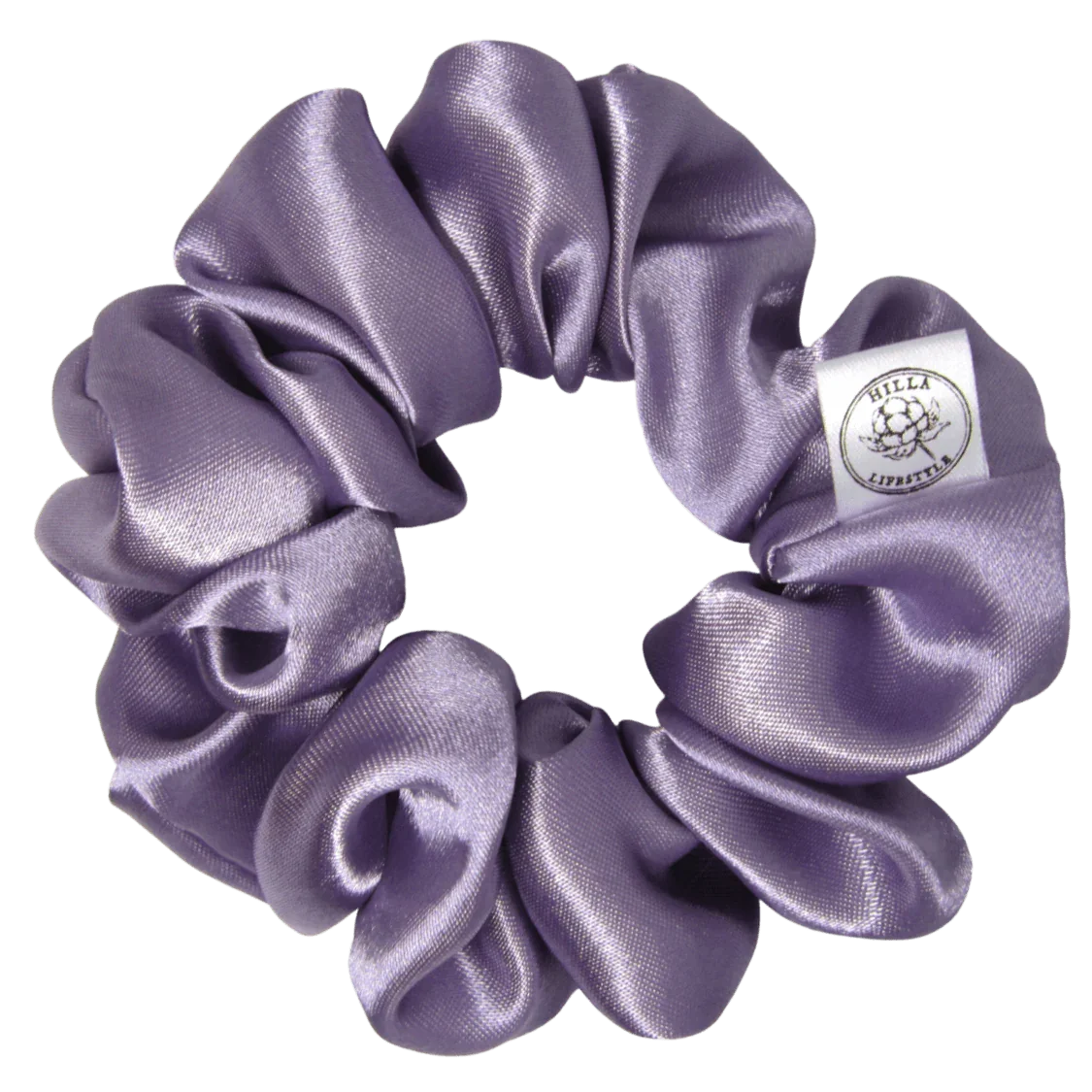 Normaali, Satiini - Hilla Lifestyle - Normaali Laventeli satiini scrunchie