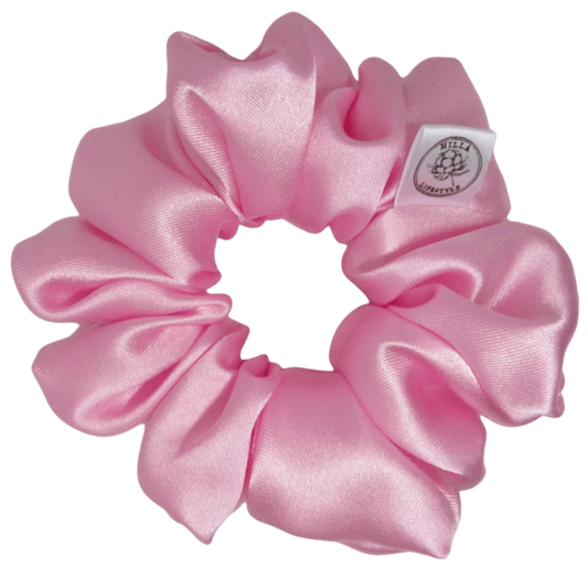 Normaali, Satiini - Hilla Lifestyle - Normaali Vaaleanpunainen satiini scrunchie