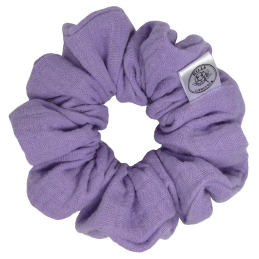 Musliini, Normaali - Hilla Lifestyle - Normaali Laventeli harso scrunchie