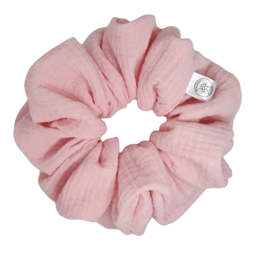 Musliini, XXL - Hilla Lifestyle - XXL Vaaleanpunainen harso scrunchie