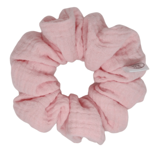 Musliini, Normaali - Hilla Lifestyle - Normaali Vaaleanpunainen harso scrunchie