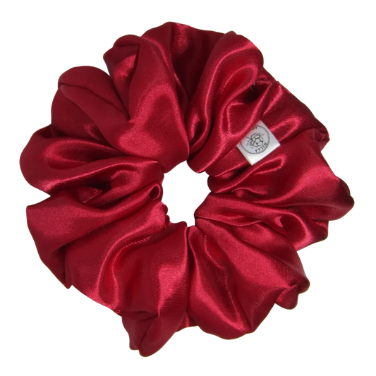 Satiini, XXL - Hilla Lifestyle - XXL Punainen satiini scrunchie