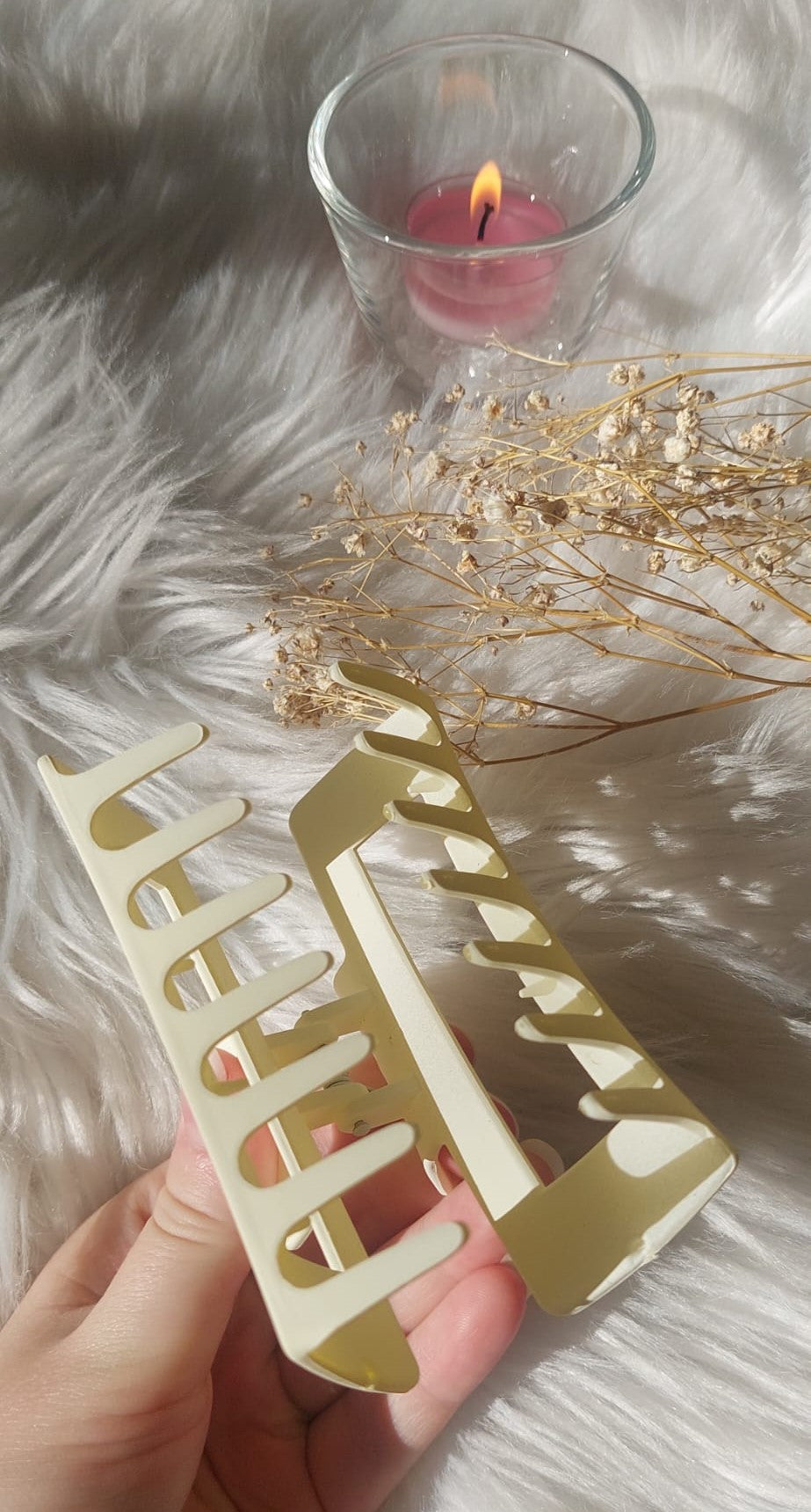 Hiusklipsi Valkoinen - Hilla Lifestyle