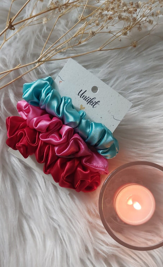 II-Laatuinen mini-scrunchie setti