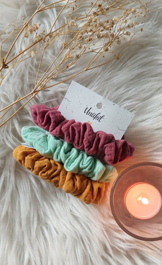 II-Laatuinen mini-scrunchie setti