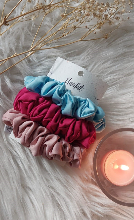 II-Laatuinen mini-scrunchie setti
