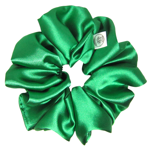 XXL Smaragdi satiini scrunchie - Hilla Lifestyle